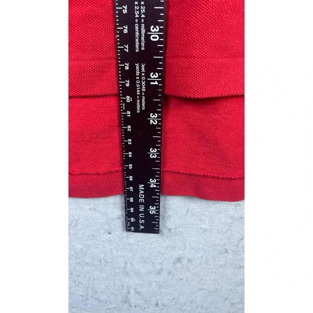 Polo Ralph Lauren Polo Shirt Mens 3XB Red Excellent Short Sleeve Pique Pony Logo